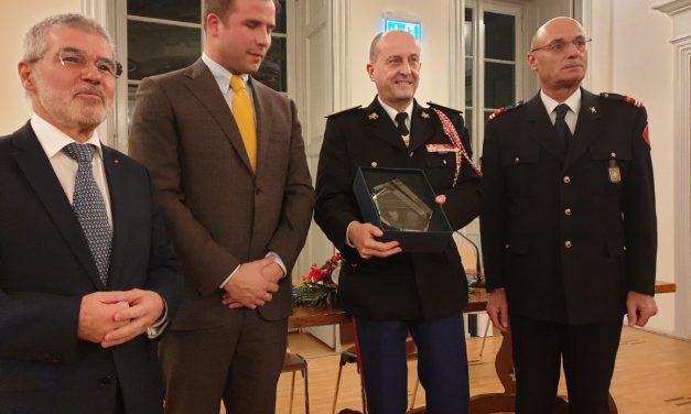 Monaco firefighters on exchange in Lugano