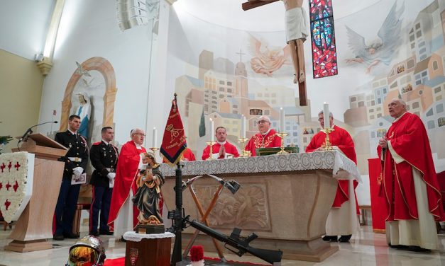 Archbishop leads celebration of firemen’s patron saint