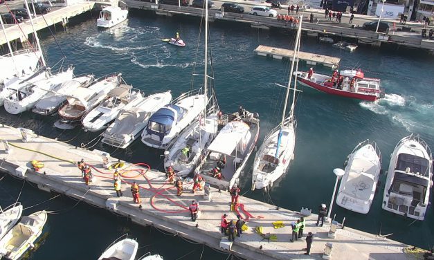 Fire exercise in Port of Monaco sharpens emergency response