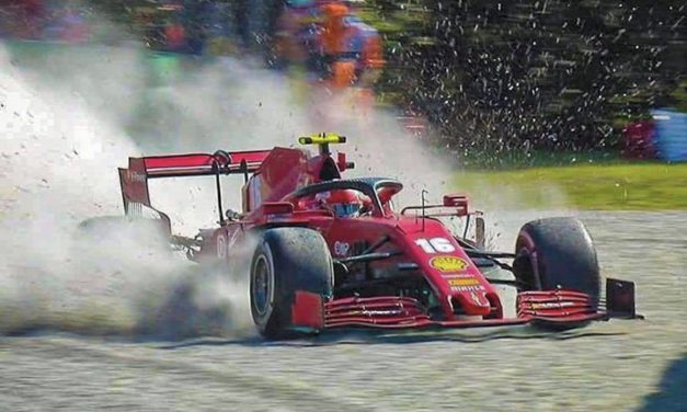 Monza GP takes dramatic turn as Leclerc walks away from serious crash