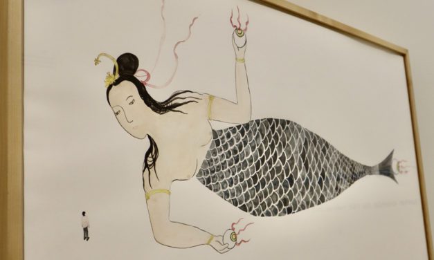 Shimabuku brings the 165-metre mermaid to Monaco