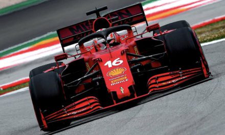 Leclerc finishes fourth in Spain