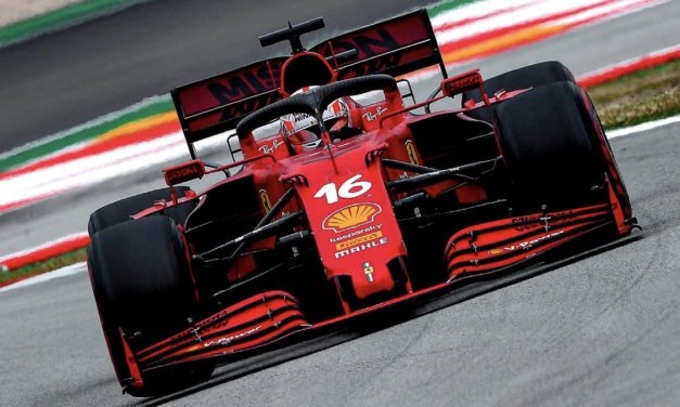 Leclerc finishes fourth in Spain