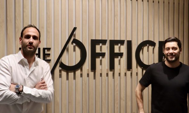 Friends in life, and in business: Olivier Blanchy and Arnaud Sbarrato of THE OFFICE