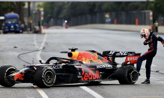 Verstappen crashes out of dramatic Azerbaijan Grand Prix