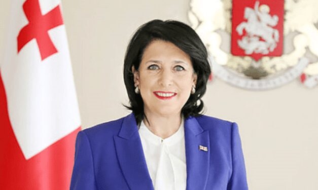 Georgian president helps represent national wines