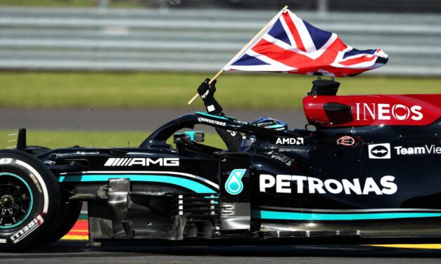 Hamilton steals lead from unlucky Leclerc to win British GP
