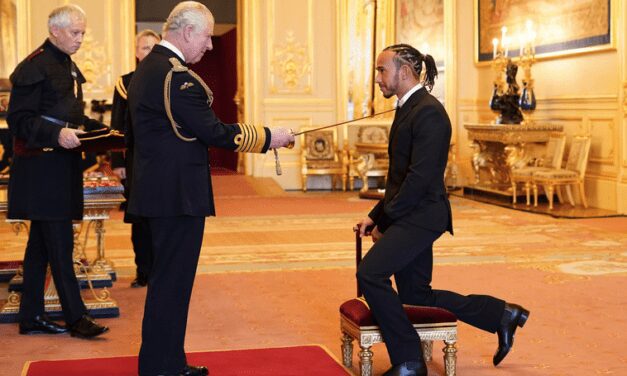 Hamilton knighted in London ceremony