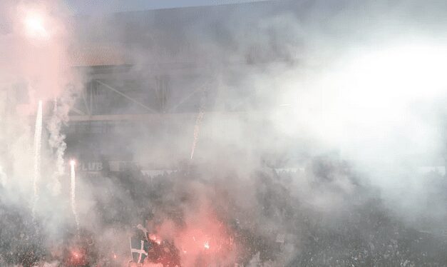 Fireworks at Saint Etienne but only off the pitch
