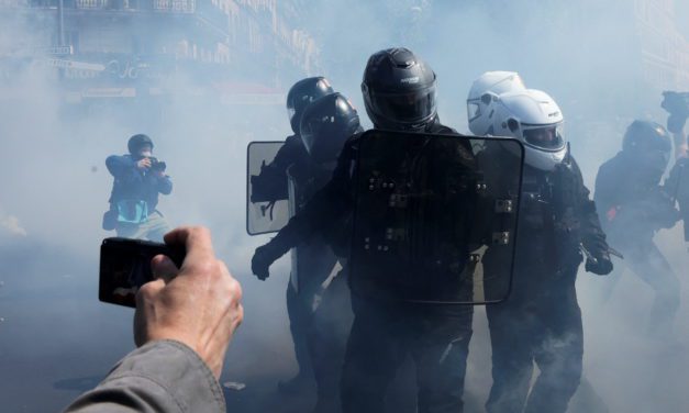 Violence erupts in May Day protests in Paris, marchers criticise re-elected Macron