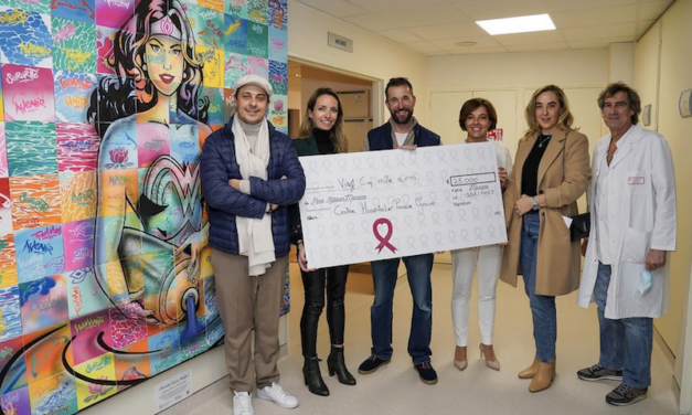 Pink Ribbon Monaco presents cheque to CHPG