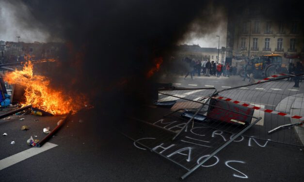 Violence hits the streets in day of protests over Macron’s pension changes