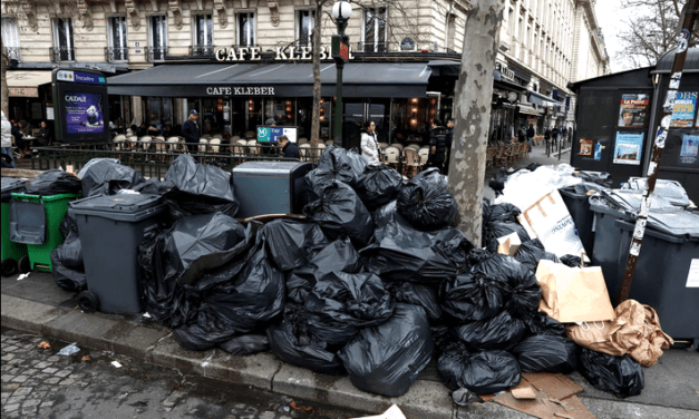Rubbish builds up as binmen continue France’s pension protests
