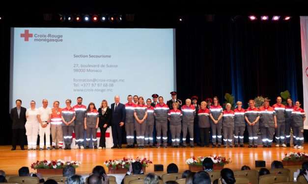 Monaco Red Cross recognises first aid volunteers