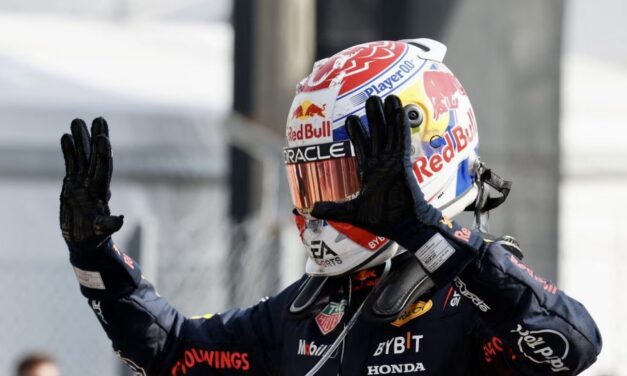 Verstappen wins historic tenth race in a row after fiery clash with Ferrari at Monza