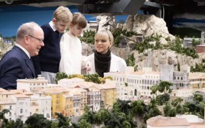 Princely family visit Monaco in miniature scale