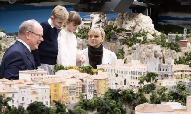 Princely family visit Monaco in miniature scale