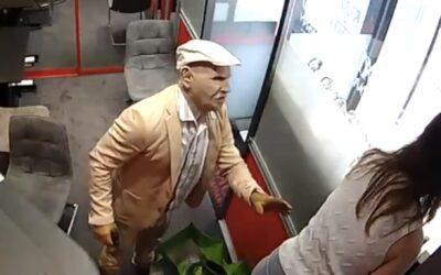 Footage reveals armed robber disguised himself as older man in Monaco Watch Company robbery