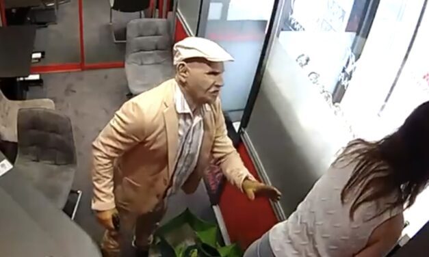 Footage reveals armed robber disguised himself as older man in Monaco Watch Company robbery