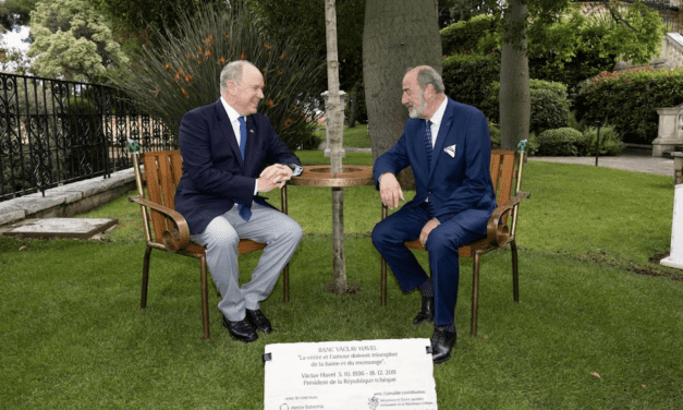 Václav Havel Bench inaugurated in Monaco