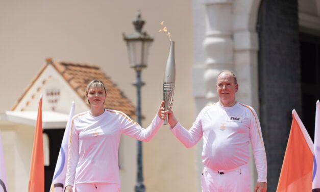 Cheerful crowds see Olympic Flame take historic trip through Monaco