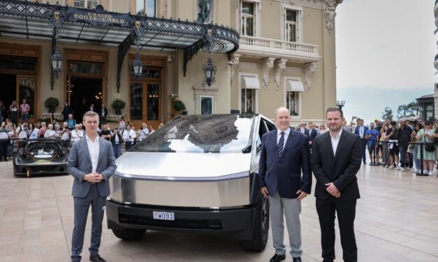 Prince Albert becomes first official driver of Tesla Cybertruck in Europe