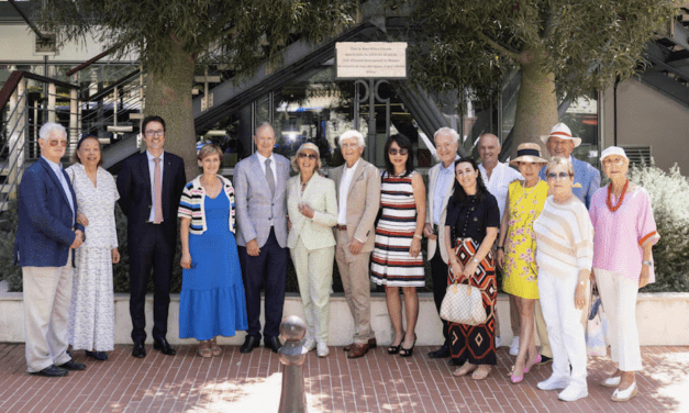 Bottle trees donated by German International Club of Monaco