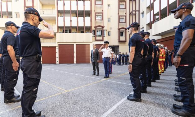 New Interior Minister Lionel Beffre visits Monaco’s Fire Brigade