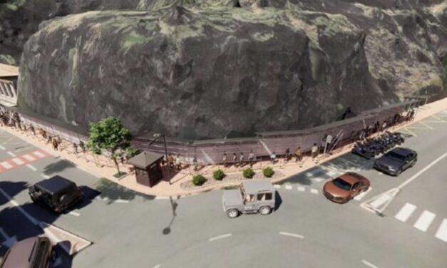 Rock face securing works above Place d’Armes to begin