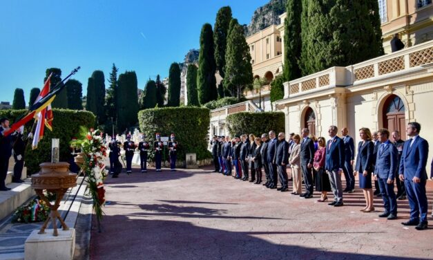 Monaco commemorates 1918 armistice with ceremony honouring fallen soldiers