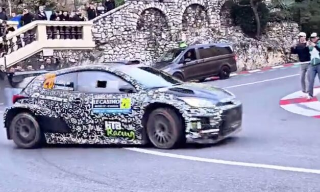 Oliver Solberg penalised for post-rally drift on Fairmont corner