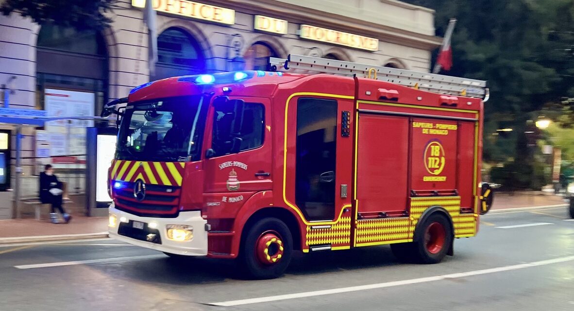 Fire engines at Prince’s Palace for emergency drill