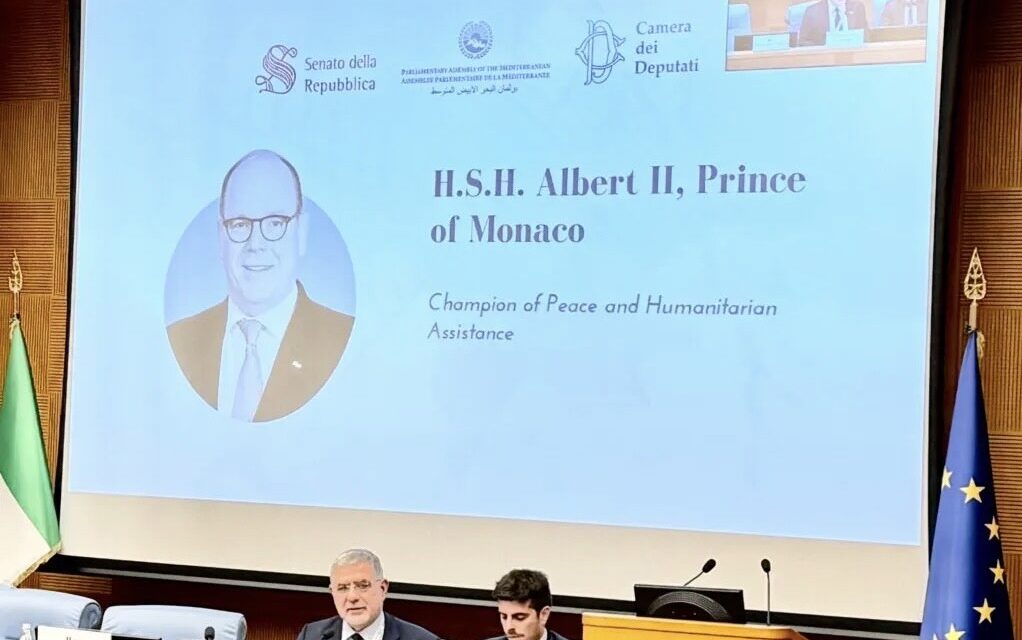 HSH Prince Albert II honoured with 2025 PAM Award for Peace and Humanitarian Efforts