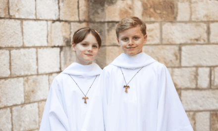 First Communion for Prince Jacques and Princess Gabriella