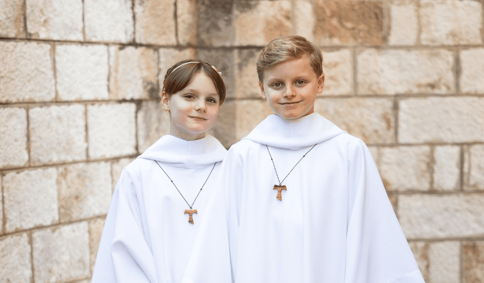 First Communion for Prince Jacques and Princess Gabriella