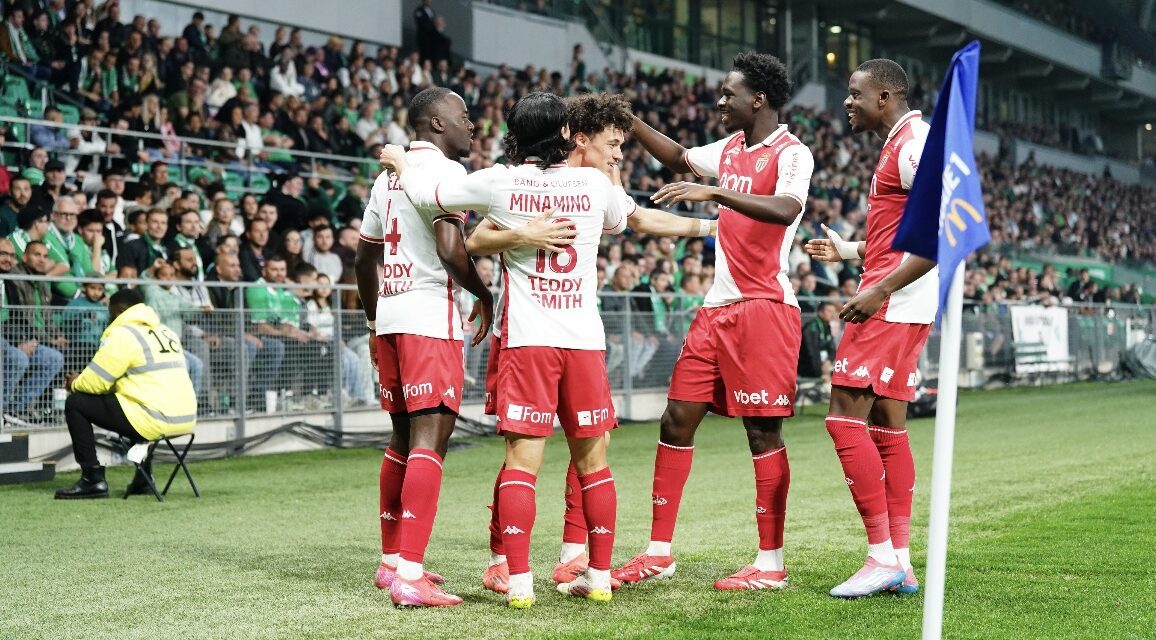 Monaco tame the Greens in Saint-Étienne to reclaim second place