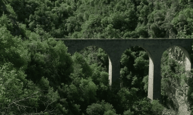HSH Prince Albert II visits restored Malaussène bridge and mill