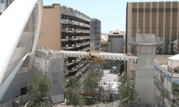 The Fontvieille footbridge is in place after major overnight operation