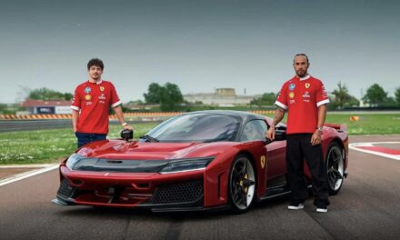 Hamilton and Leclerc go full throttle in Ferrari’s 1,200hp F80 Hypercar