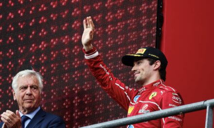 Leclerc holds off Verstappen to secure podium as Piastri triumphs at chaotic Belgian GP