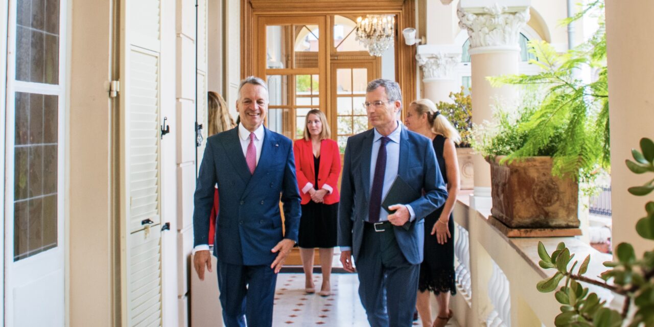 New Minister of State Christophe Mirmand visits Monaco Town Hall