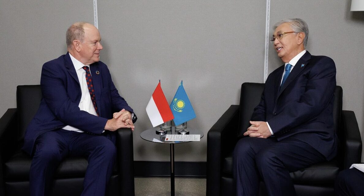 Prince Albert II meets Kazakhstan’s President on UN sidelines, eyes 2026 visit