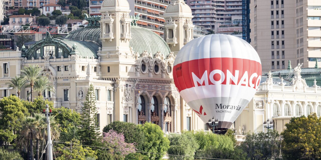 Monaco-Moravia hot air balloon takes flight at Monaco Yacht Show