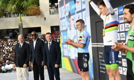 Prince Albert II attends historic Cycling World Championships in Kigali