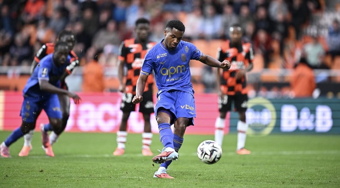 Monaco down to ten men in Lorient defeat despite late Ansu Fati goal