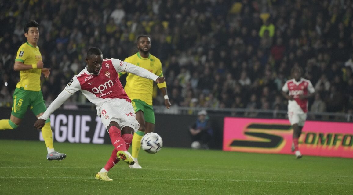 Monaco triumph in eight-goal thriller against Nantes to reclaim second place in Ligue 1