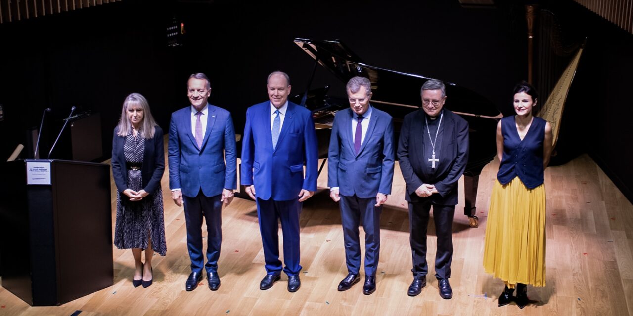 Prince Albert II unveils new auditorium at Rainier III Academy