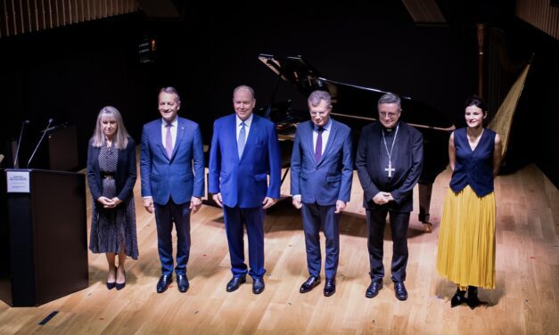 Prince Albert II unveils new auditorium at Rainier III Academy