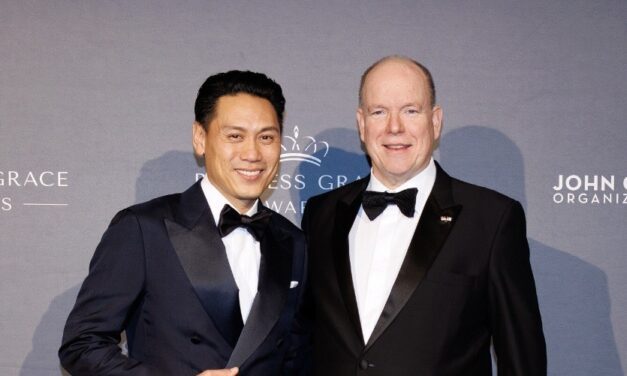 Prince Albert II honours Jon M. Chu at Princess Grace Foundation Gala in New York