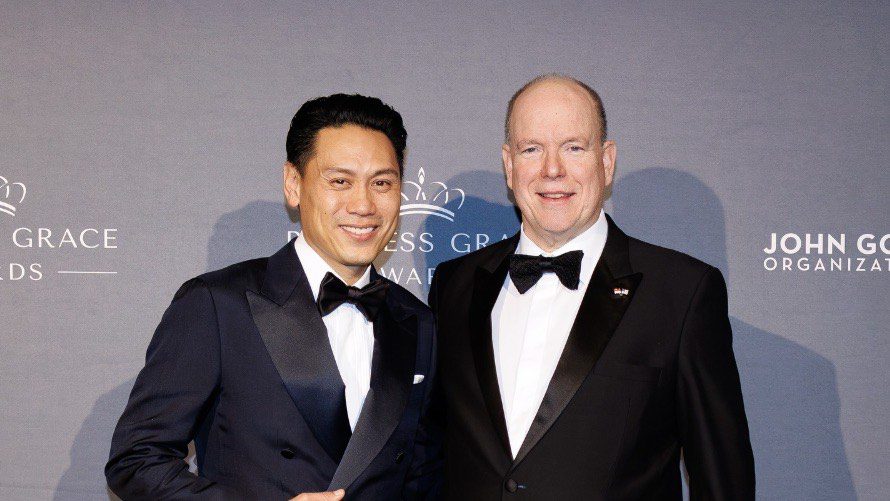 Prince Albert II honours Jon M. Chu at Princess Grace Foundation Gala in New York